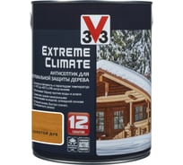 Акриловый антисептик для дерева V33 EXTREME CLIMATE полуглянец, золотой дуб 117436