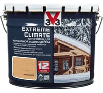 Акриловый антисептик для дерева V33 EXTREME CLIMATE матовый, белое золото 117454
