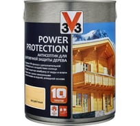 Алкидный антисептик для дерева V33 POWER PROTECTION полуглянец, бесцветный 117392
