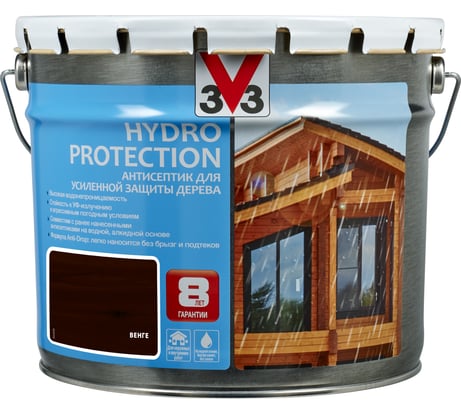 Акриловый антисептик для дерева V33 HYDRO PROTECTION полуглянец, венге 117421