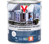 Краска для деревянных фасадов и интерьеров V33 CLIMATS EXTREMES полуглянцевая база С 110369