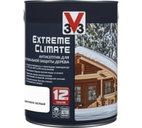 Акриловый антисептик для дерева V33 EXTREME CLIMATE матовый, жемчужно-белый 117440