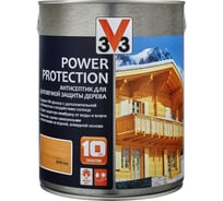 Алкидный антисептик для дерева V33 POWER PROTECTION полуглянец, орегон 117395