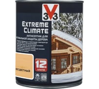 Акриловый антисептик для дерева V33 EXTREME CLIMATE полуглянец, бесцветный 117422