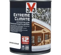 Акриловый антисептик для дерева V33 EXTREME CLIMATE матовый, жемчужно-белый 117428