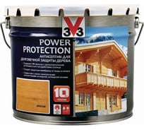 Алкидный антисептик для дерева V33 POWER PROTECTION полуглянец, орегон 117401