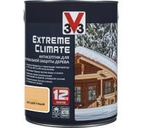 Акриловый антисептик для дерева V33 EXTREME CLIMATE полуглянец, бесцветный 117434