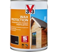 Алкидный антисептик для дерева с добавлением воска V33 WAX PROTECTION венге 117379