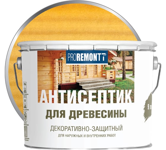 Антисептик Proremontt деревозащитное средство орегон 9 л Лк-00004629