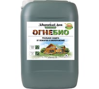 Огнебио с индикатором Здоровый Дом деревозащитное средство 9 кг Лк-00003218