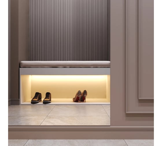 Стеновой ударопрочный влагостойкий плинтус под покраску Decor-Dizayn 100x15x2000 мм DD719