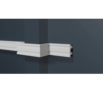 Стеновой ударопрочный влагостойкий молдинг под покраску Decor-Dizayn 36x18x2000 мм DD633