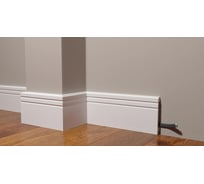 Стеновой ударопрочный влагостойкий плинтус под покраску Decor-Dizayn 120x16x2000 мм DD724