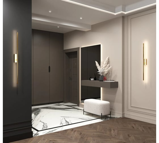 Стеновой ударопрочный влагостойкий плинтус под покраску Decor-Dizayn 120x16x2000 мм DD724