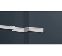 Стеновой ударопрочный влагостойкий молдинг под покраску Decor-Dizayn 20x10x2000 мм DD628