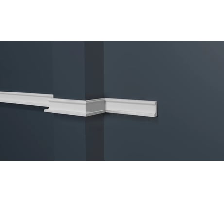 Стеновой ударопрочный влагостойкий молдинг под покраску Decor-Dizayn 20x10x2000 мм DD628