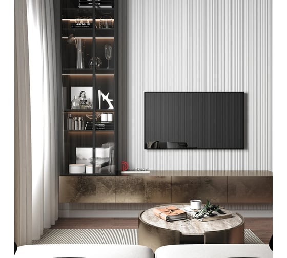 Стеновая ударопрочная влагостойкая панель под покраску Decor-Dizayn 150x11.2x2000 мм DD923