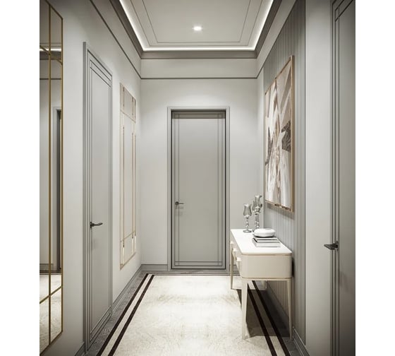 Стеновой ударопрочный влагостойкий молдинг под покраску Decor-Dizayn 40x10x2000 мм DD629