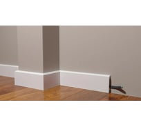 Напольный ударопрочный влагостойкий плинтус под покраску Decor-Dizayn 80x16x2000 мм DD723