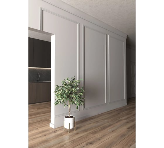 Напольный ударопрочный влагостойкий плинтус под покраску Decor-Dizayn 80x16x2000 мм DD723