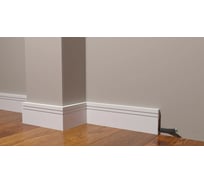 Стеновой ударопрочный влагостойкий плинтус под покраску Decor-Dizayn 80x13x2000 мм DD717