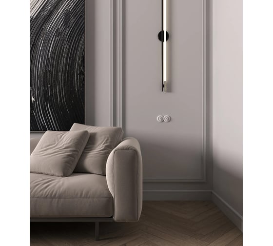 Стеновой ударопрочный влагостойкий плинтус под покраску Decor-Dizayn 100x17x2000 мм DD712