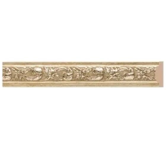 Стеновой ударопрочный влагостойкий молдинг Decor-Dizayn темное серебро, 20x10x2400 мм 102-933 1