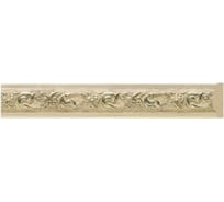 Стеновой ударопрочный влагостойкий молдинг Decor-Dizayn светлое серебро, 20x10x2400 мм 102-937