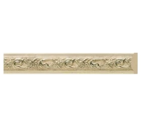 Стеновой ударопрочный влагостойкий молдинг Decor-Dizayn светлое серебро, 20x10x2400 мм 102-937 1