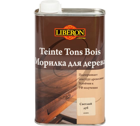Морилка для дерева LIBERON дуб светлый 035654 1