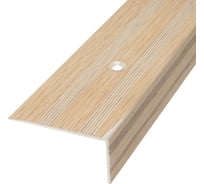 Порог-угол Трибатрон Ал-239 1 м, декор под дерево, беленый дуб 88295 31128336