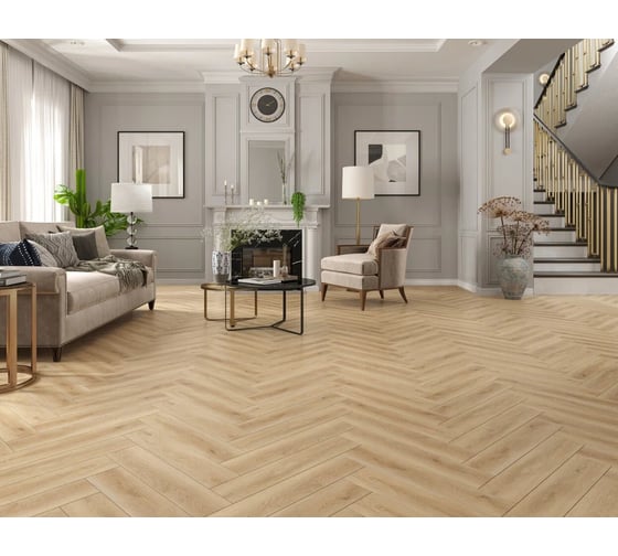 Кварц-виниловый ламинат Norland (spc) lagom parquet 1033-04 raffinert, ёлка 2,25 м2 1033-4A