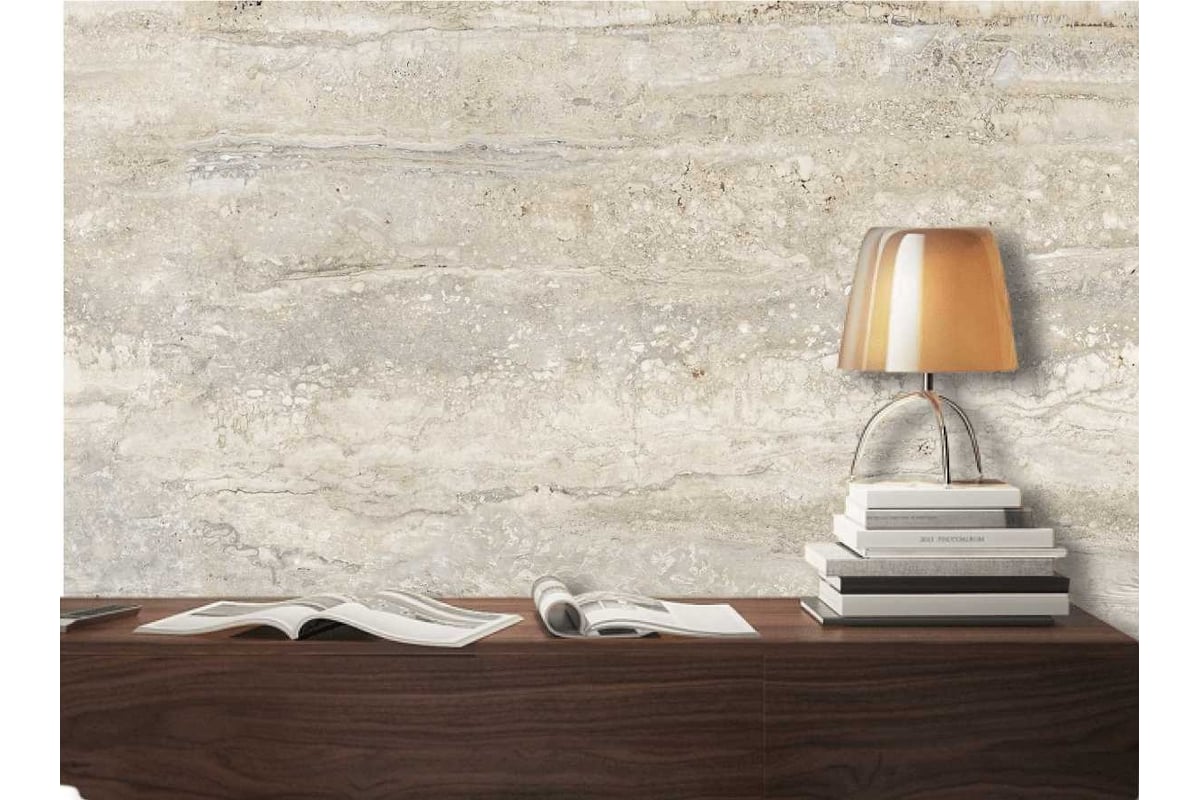 Декоративная штукатурка для стен Feidal Травертин, 8 кг, белый 202051 ...