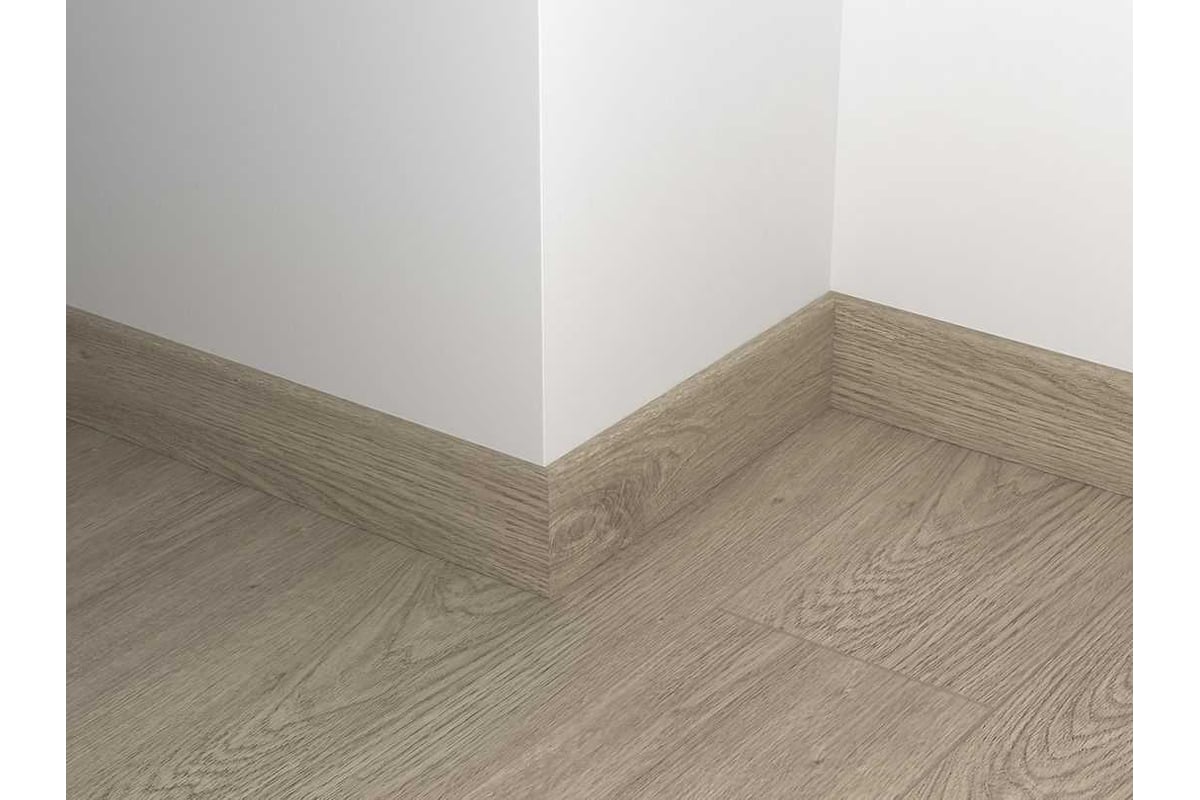 Каменно-полимерный плинтус Alpine Floor 80 мм, 2,2 м, клауд SK 11-15 ...