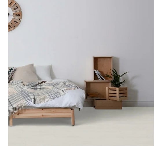 Виниловый ламинат Alpine Floor ПВХ/LVT EASY LINE дуб снежный, 2,245 м2 ECO 3-14