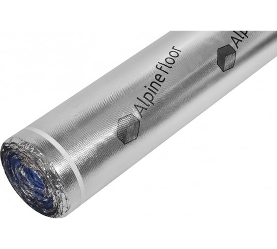 Подложка Alpine Floor silver foil blue eva, 1,5 мм, 10 м2 SF02 1