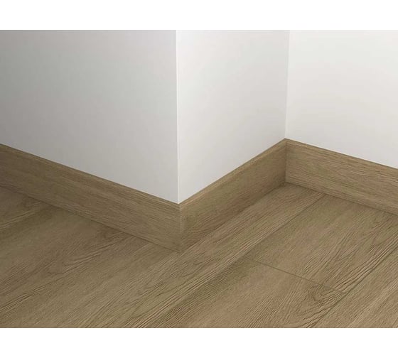 Каменно-полимерный плинтус Alpine Floor 80 мм, 2,2 м, макадамия SK 11-10