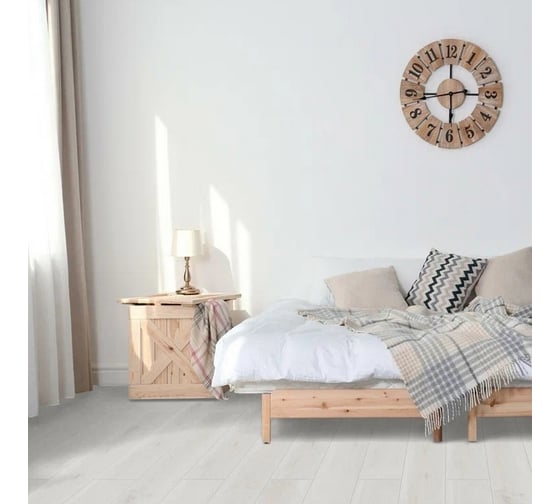 Виниловый ламинат Alpine Floor ПВХ/LVT EASY LINE дуб полярный, 2,245 м2 ECO 3-19