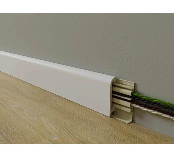 Напольный плинтус Alpine Floor Валон, UHD-полимер, Tanle, 80 мм, 2 м TL018047