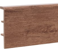 Напольный плинтус Alpine Floor ПВХ, rico concept, 80 мм, 2,2 м, кедр бурбон RC80208