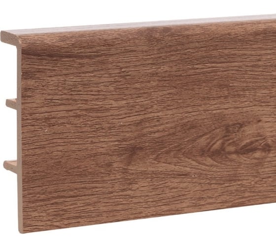 Напольный плинтус Alpine Floor ПВХ, rico concept, 80 мм, 2,2 м, кедр бурбон RC80208 1