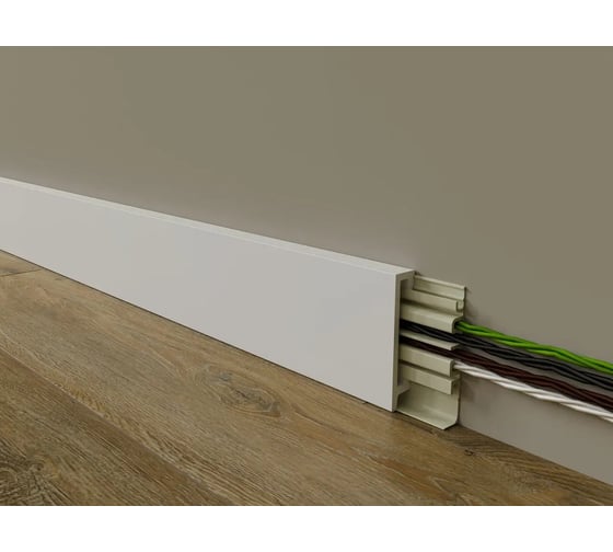 Напольный плинтус Alpine Floor Генар, UHD-полимер, Tanle, 80 мм, 2 м TL018046
