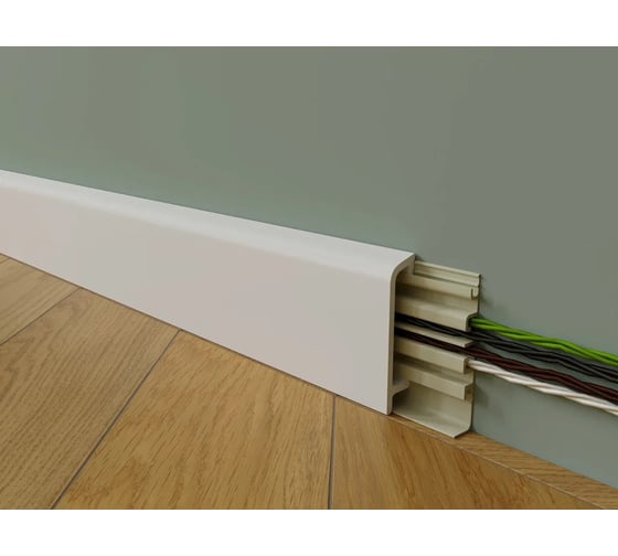 Напольный плинтус Alpine Floor Коллин, UHD-полимер, Tanle, 90 мм, 2 м TL019045