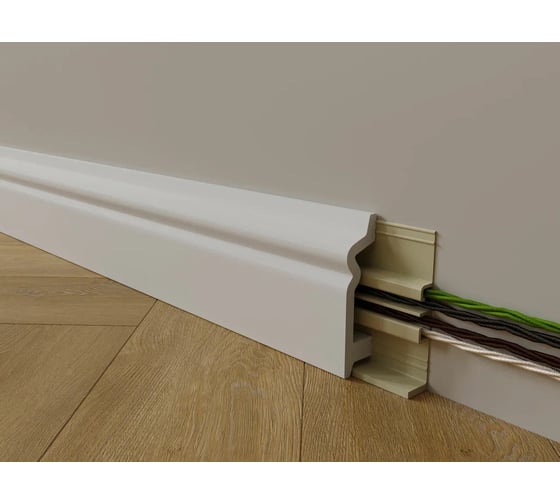 Напольный плинтус Alpine Floor Фосе, UHD-полимер, Tanle, 100 мм, 2 м TL011036