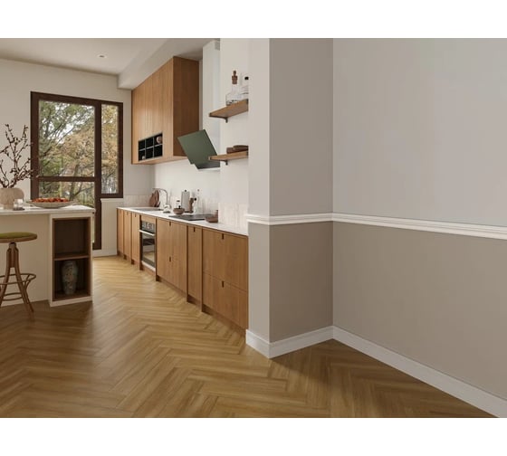 Настенно-потолочный молдинг Alpine Floor Тоннер, UHD-полимер, Tanle, 60 мм, 2 м TL016006