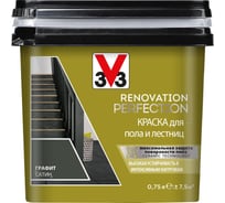 Краска для пола и лестниц V33 RENOVATION PERFECTION-ГРАФИТ 119717