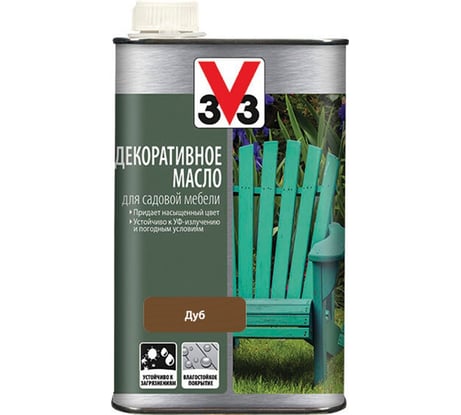 Масло для садовой мебели V33 дуб 113428