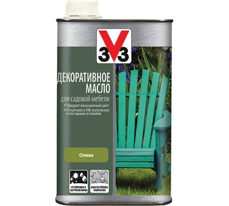 Масло для садовой мебели V33 олива 113430