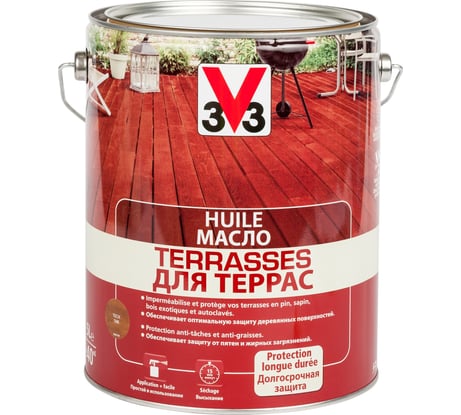 Масло для террас V33 Тиковое Дерево 102195