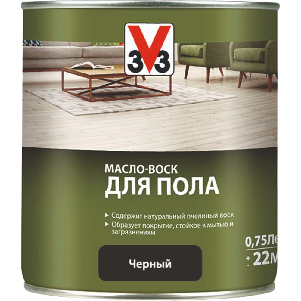Масло-воск для пола V33 черный 113407 - выгодная цена, отзывы ...